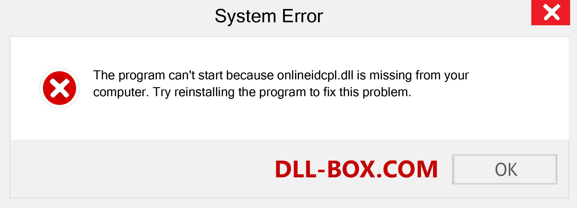  onlineidcpl.dll file is missing?. Download for Windows 7, 8, 10 - Fix  onlineidcpl dll Missing Error on Windows, photos, images